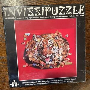UNOPENED Invissipuzzle, Lost Tiger Jigsaw - Red